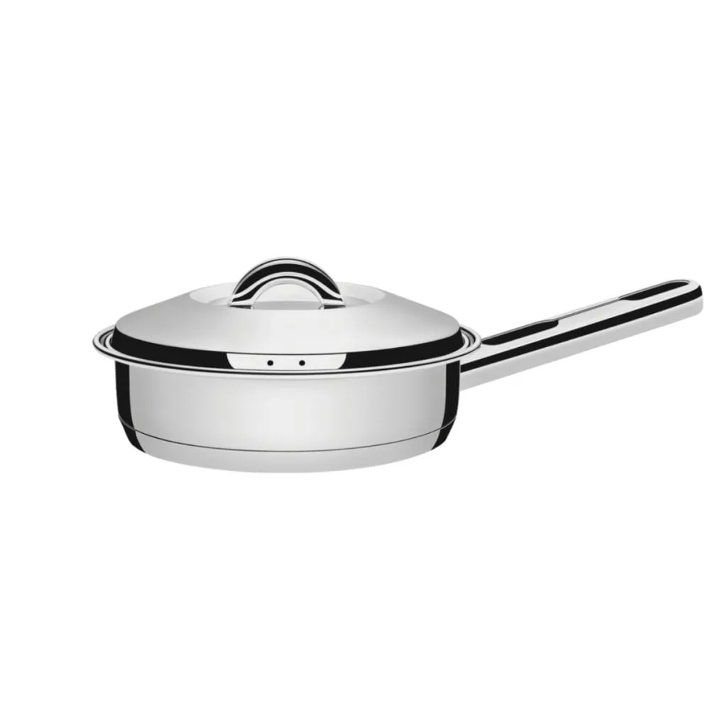 Sarten Tramontina Solar 24cm Acero Inox Triple Fondo