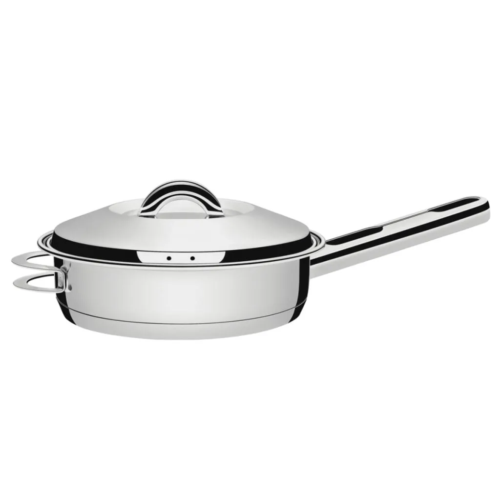 Sarten Tramontina Solar 28cm Acero Inox Triple Fondo