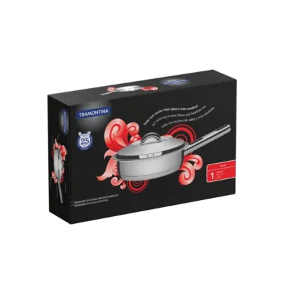 Sarten Tramontina Solar 24cm Acero Inox Triple Fondo - Image 3