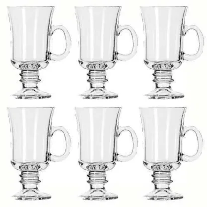 6 Jarros Libbey Bill Capuchino Mug 240ml Vidrio