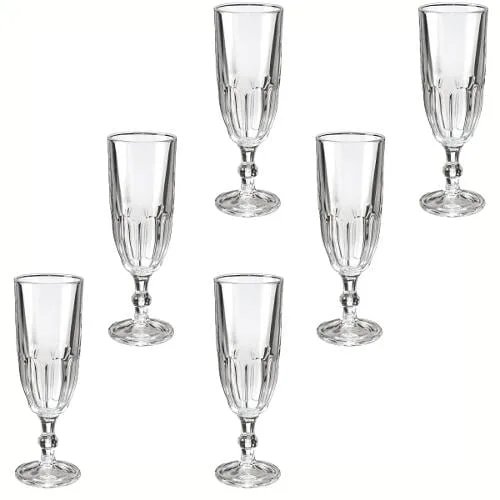 6 Copas Country Flauta Champagne 160ml Libbey