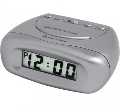 Reloj Despertador Eurotime Snooze  Con Luz