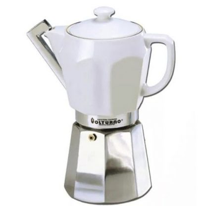 Cafetera Volturno Tipo Italiana Express Porcelana 9 Poc