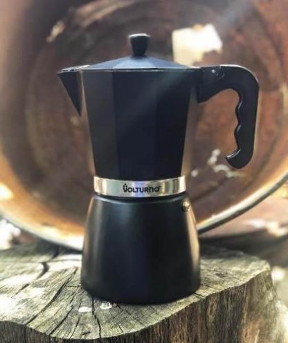 Cafetera Volturno Italiana Moka Express 6 Pocillos Negra - Image 2
