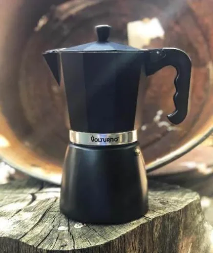 Cafetera Volturno Italiana Moka Express 6 Pocillos Negra - Image 2