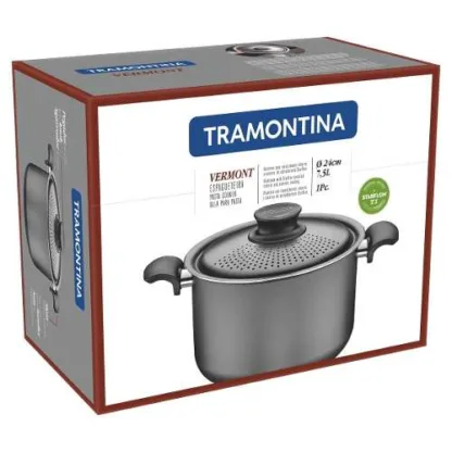 Olla Spaguetera Tramontina Vermont Tapa Colador 24cm 7 L - Image 2