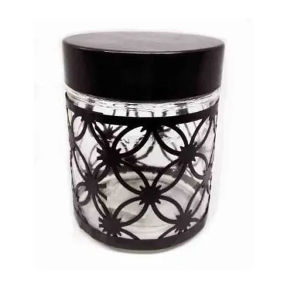 Frasco Vintage 600ml Vidrio Con Malla Flor Mish