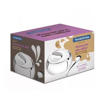 Azucarera Tramontina Con Cuchara Acero Inox 320ml - Image 2