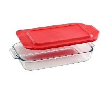Fuente Asadera Pyrex Basic 28cm Tapa Roja
