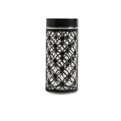 Frasco Vintage 1,2 Litros Vidrio Con Malla Flor Mish