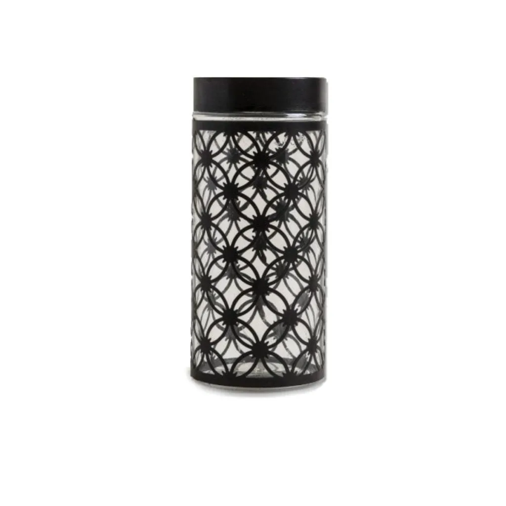 Frasco Vintage 1,2 Litros Vidrio Con Malla Flor Mish