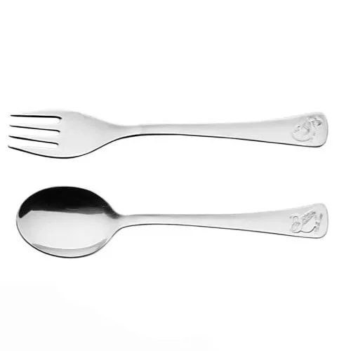Cubiertos Tramontina Baby Bebe Niños Acero Inox 2 Piezas