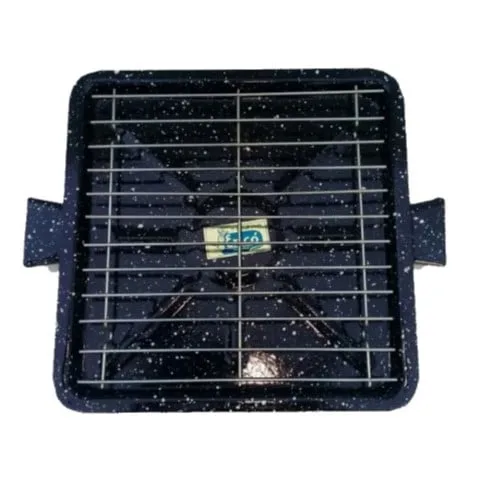 Tostador Enlozado Multiuso Erico Con Asas 27x27cm