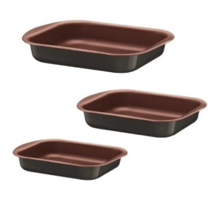 Moldes Tramontina Vermont Asaderas Set X3 Teflon