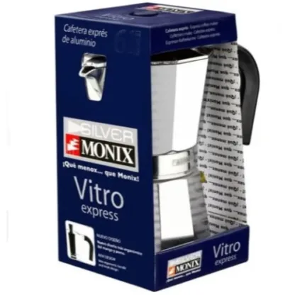 Cafetera Monix Vitro 6 Pocillos Tipo Moka Italiana Express - Image 2