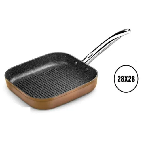 Plancha Bifera Monix Induccion Aluminio Antiadherente 28cm