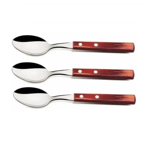 3 Cucharas De Te Tramontina Polywood Originales