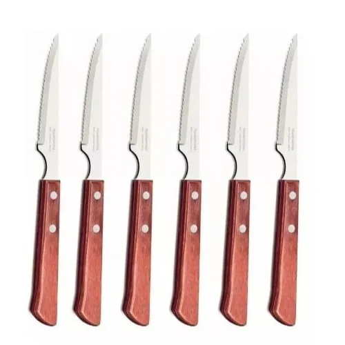 6 Cuchillos Tramontina Cubiertos Polywood Español