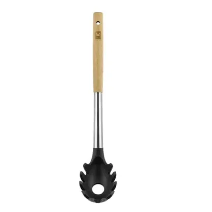 Cuchara De Pasta Bra Market Silicona Mango Madera