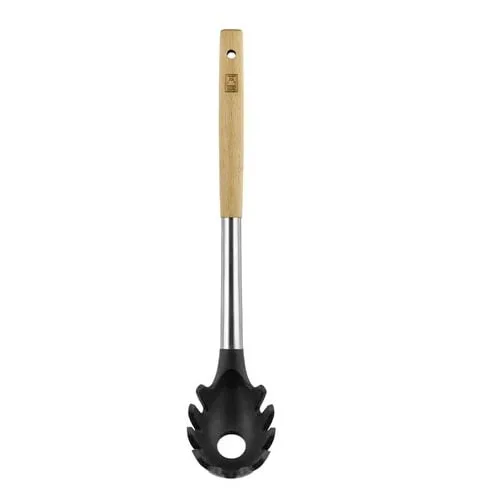 Cuchara De Pasta Bra Market Silicona Mango Madera