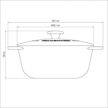 Cacerola Tramontina Trento Olla Hierro Fundido Esmaltado 28cm - Image 4