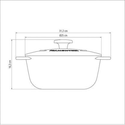 Cacerola Tramontina Trento Olla Hierro Fundido Esmaltado 24cm - Image 5
