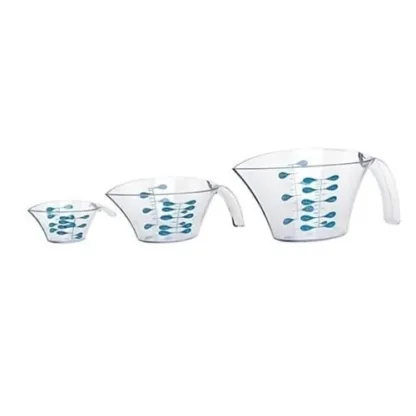 Set X3 Jarra Medidora Trudeau Acrilico 1/4 + 1 + 2 Tazas - Image 3