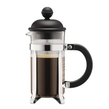 Cafetera Bodum Caffettiera 3 Pocillos Original Embolo Negra