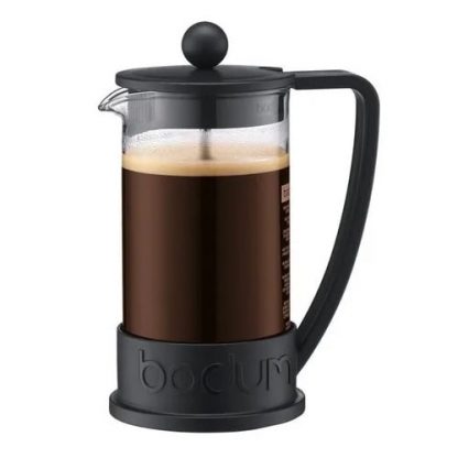 Cafetera Bodum New Brazil 8 Pocillos Original Embolo Negra