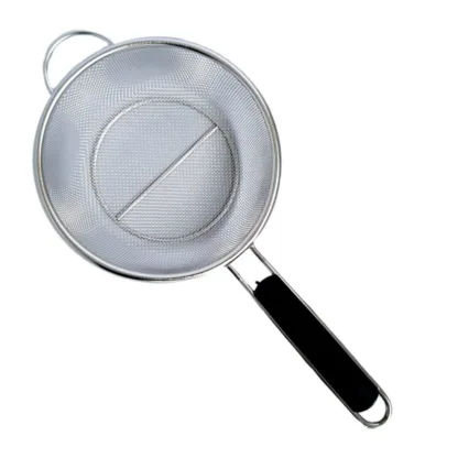 Colador Tamiz Acero Inoxidable 19cm Con Mango Via Cheff Silcook