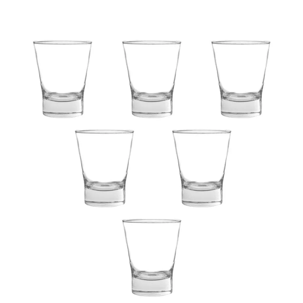 6 Vasos London Bajos 347cc Cristar Vidrio Sueltos