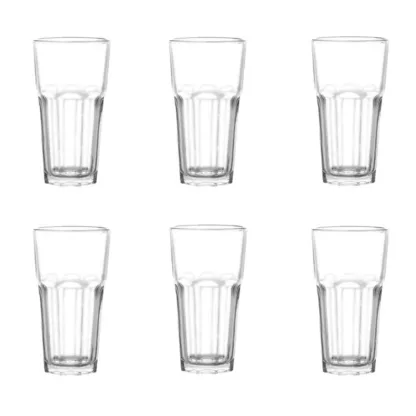 6 Vasos Lisboa Cooler 468cc Cristar Altos Vidrio Sueltos