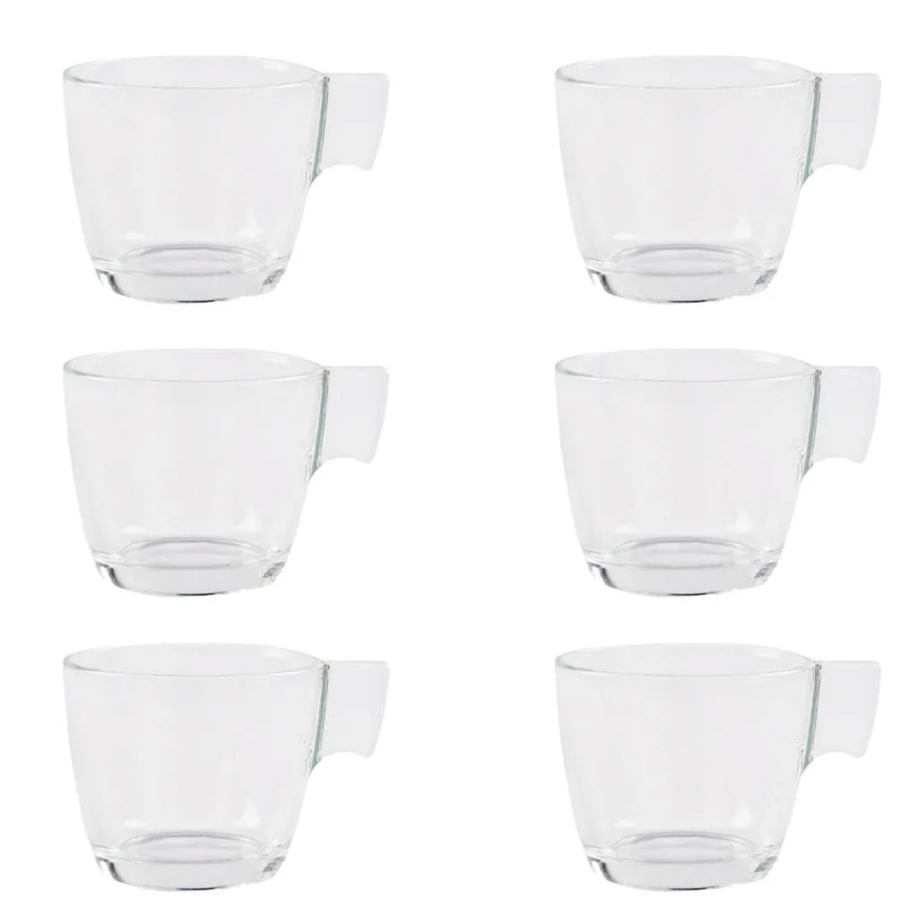 6 Jarros Mug Novo  260 Ml Cristar Vidrio