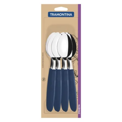 12 Cucharas Mesa Ipanema Tramontina Originales – Azul - Image 2