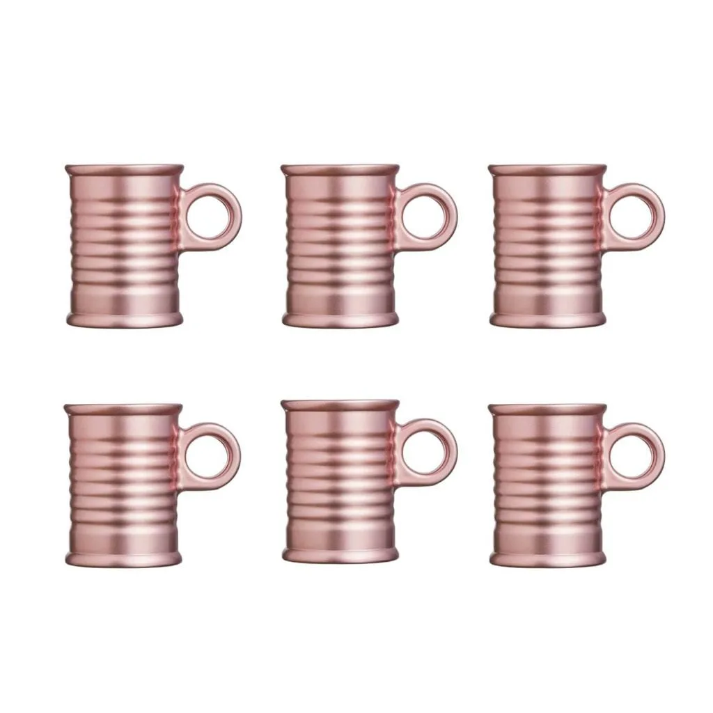 6 Tazas Conserve Moi Luminarc 90 ml - Cobre