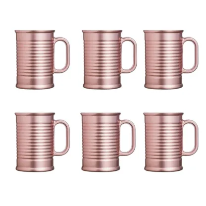 6 Tazas Conserve Moi Luminarc 320 Ml - Cobre