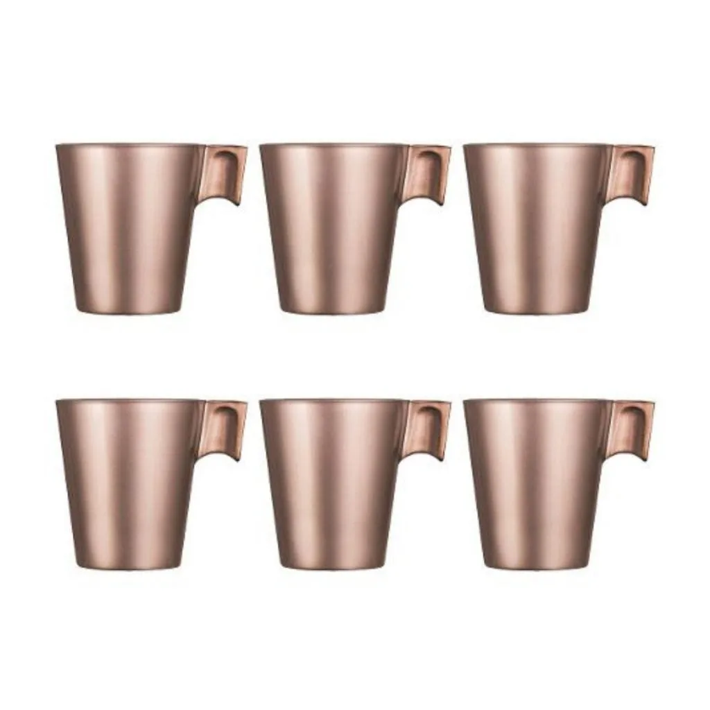 6 Jarros Flashy 220 ml Expreso Luminarc - Rosa