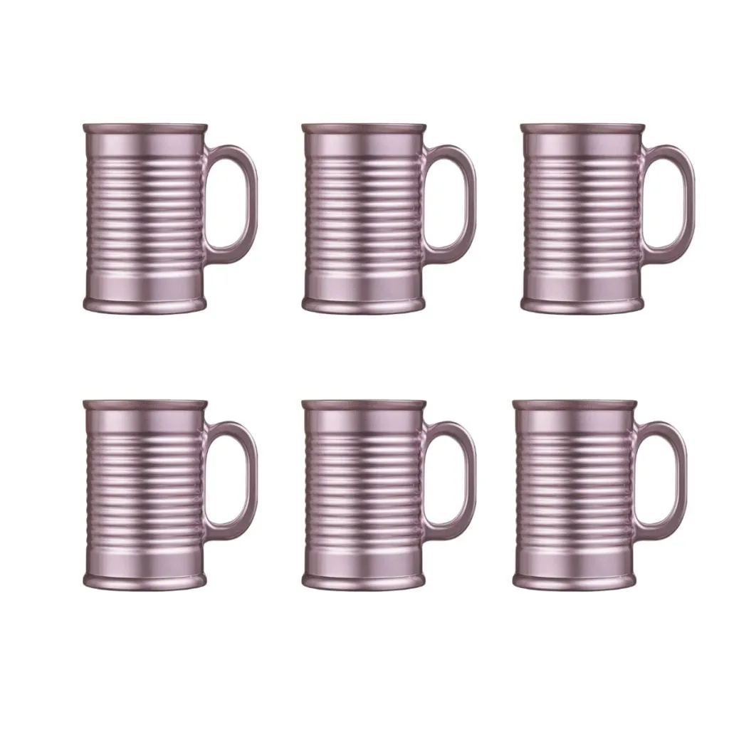 6 Tazas Conserve Moi Luminarc 320 Ml - Rosa