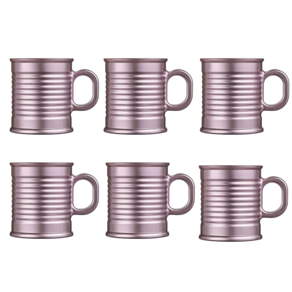 6 Tazas Conserve Moi Luminarc 250 Ml - Rosa