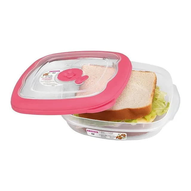 Contenedor Hermético Sandwichera 660ml San Remo - Rosa