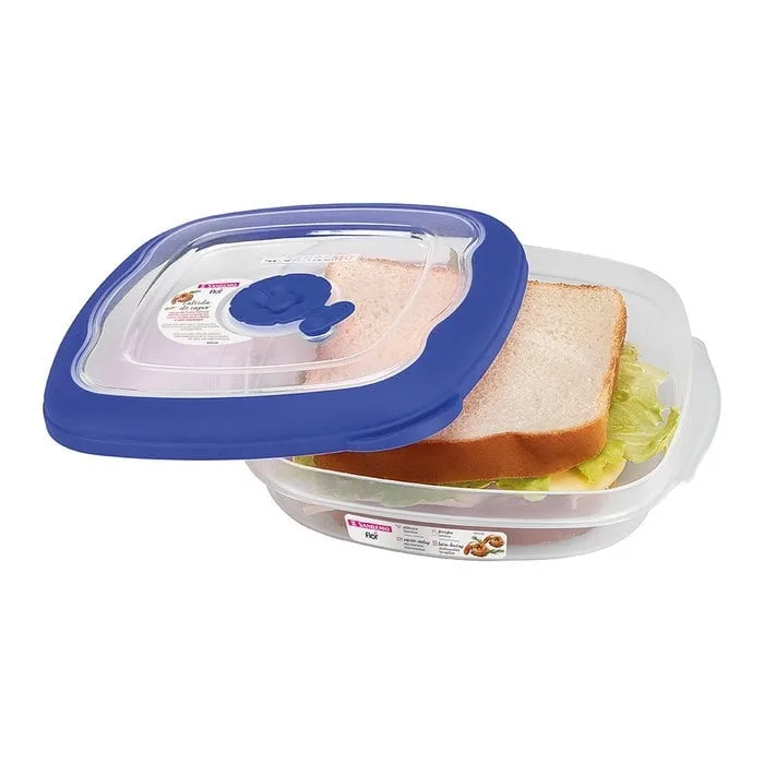 Contenedor Hermético Sandwichera 660ml San Remo - Azul