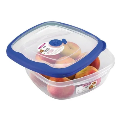Contenedor Hermético Cuadrado Bajo Gr. 2700ml San Remo - Azul