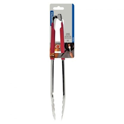 Pinza Acero Inoxidable Nylon Utilita Tramontina 30cm - Roja