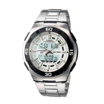 Reloj Casio Aq-164wd-7a Acero Inoxidable blanco