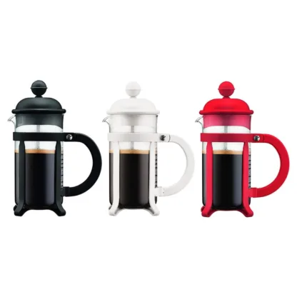 Cafetera Bodum Java 3 Pocillos Manual Prensa Francesa - Blanco - Image 2