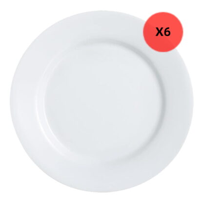 6 Platos Playos Luminarc Everyday 26cm Luminarc