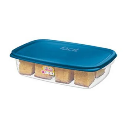 Contenedor Rectangular Fácil 800ml San Remo - Azul