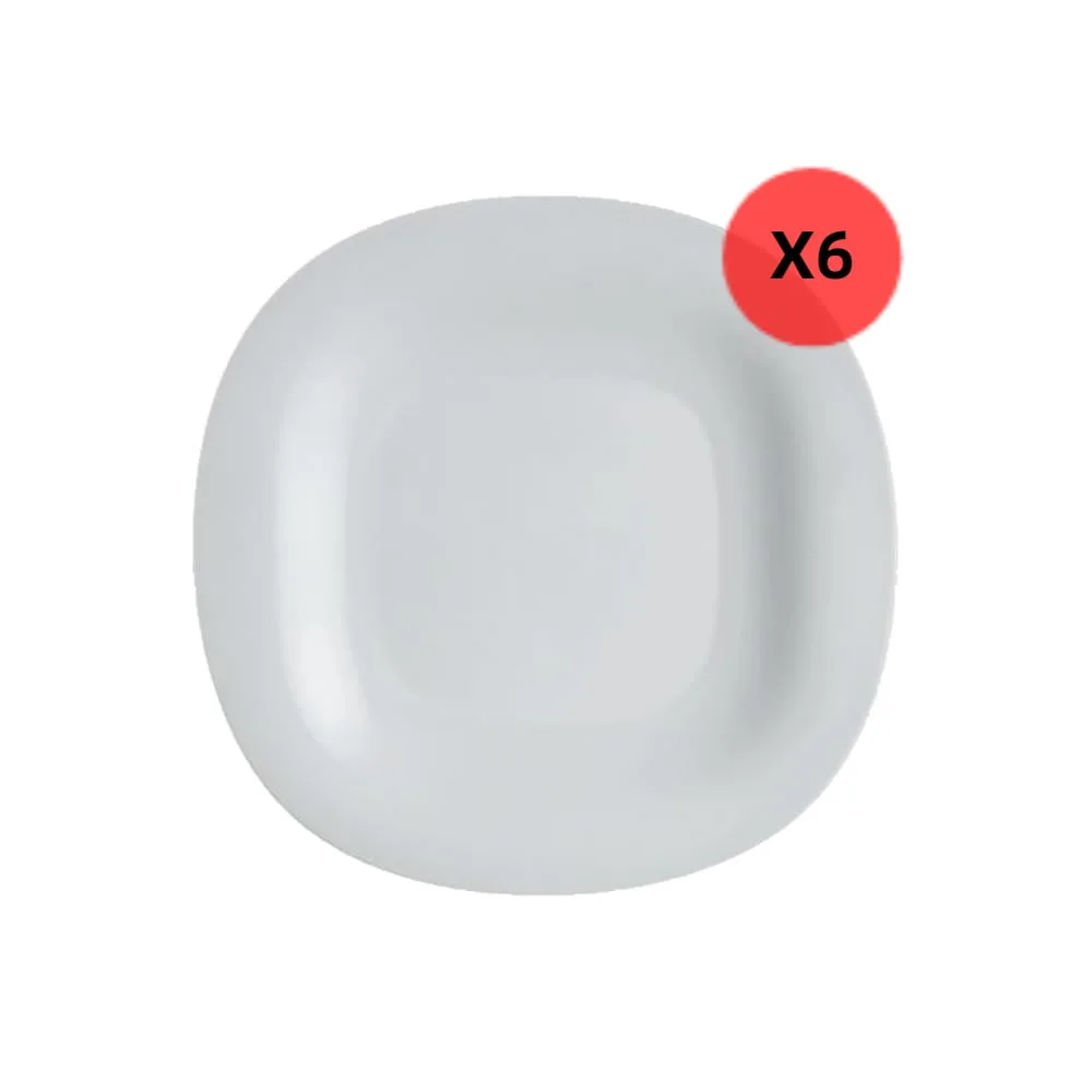 6 Platos De Postre Carine 19cm Luminarc Granit