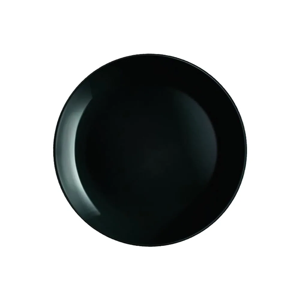 Plato Postre Diwali 19 Cm Luminarc Negro