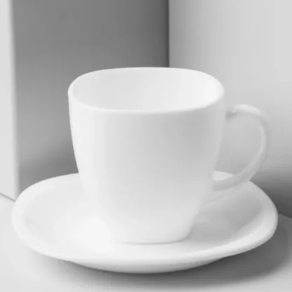 Taza Con Plato Carine Luminarc 220cc Blanca Suelta - Image 3